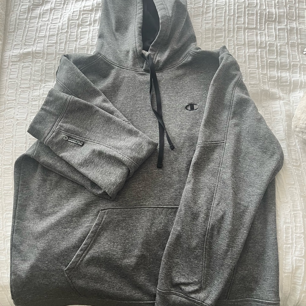 Champion Black and Gray Hoodie